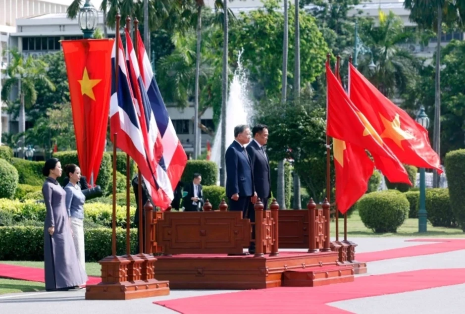 Thủ tướng Thái Lan chủ trì lễ đón Tổng Bí thư, Chủ tịch nước Tô Lâm