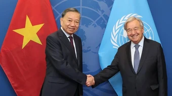 Tổng Bí thư, Chủ tịch nước Tô Lâm gặp Tổng Thư ký Liên hợp quốc António Guterres