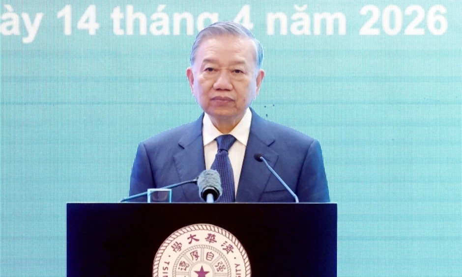 Tổng Bí thư, Chủ tịch nước Tô Lâm phát biểu tại Đại học Thanh Hoa