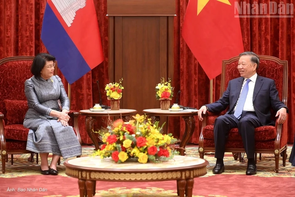 Tổng Bí thư, Chủ tịch nước Tô Lâm tiếp Chủ tịch Quốc hội Campuchia Tổng Bí thư, Chủ tịch nước Tô Lâm tiếp Chủ tịch Quốc hội Campuchia