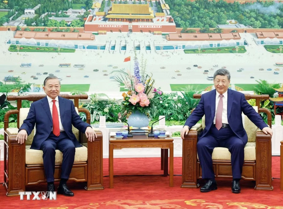 Tổng Bí thư, Chủ tịch nước Tô Lâm và Tổng Bí thư, Chủ tịch Trung Quốc Tập Cận Bình dự tiệc trà Tổng Bí thư, Chủ tịch nước Tô Lâm và Tổng Bí thư, Chủ tịch Trung Quốc Tập Cận Bình dự tiệc trà