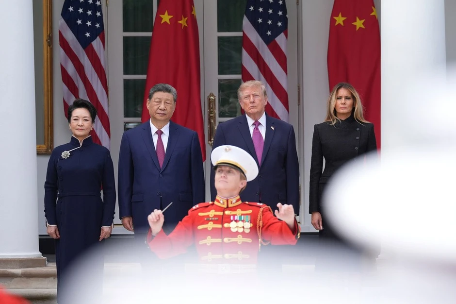 Tổng thống Mỹ Donald Trump đón Chủ tịch Trung Quốc Tập Cận Bình tại Nhà Trắng