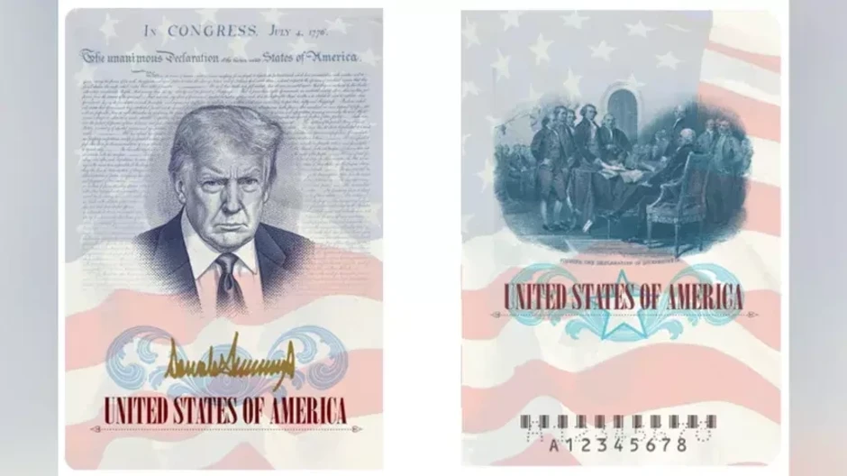 Tổng thống Trump đăng ảnh hộ chiếu Mỹ in hình ông Tổng thống Trump đăng ảnh hộ chiếu Mỹ in hình ông