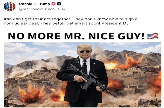 Tổng thống Trump đăng cảnh nổ lớn, cảnh báo cứng rắn với Iran vì đàm phán hạt nhân đình trệ Tổng thống Trump đăng cảnh nổ lớn, cảnh báo cứng rắn với Iran vì đàm phán hạt nhân đình trệ