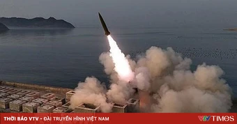 Triều Tiên phóng thử tên lửa đạn đạo chiến thuật mang đầu đạn chùm
