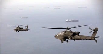 Trực thăng tấn công của Mỹ xuất hiện ở eo biển Hormuz
