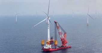 Trung Quốc lắp turbine điện gió nổi ngoài khơi lớn nhất thế giới