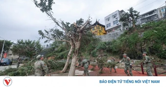 Trung Quốc phát cảnh báo đỏ sau bão Bavi, nguy cơ lũ quét và sạt lở gia tăng