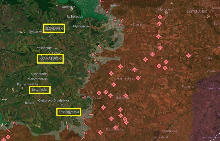 Vì sao Nga không đánh lớn vào Kostiantynivka-Slavyansk-Kramatorsk? Vì sao Nga không đánh lớn vào Kostiantynivka-Slavyansk-Kramatorsk?