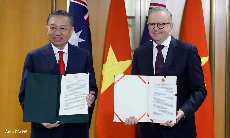 Việt Nam - Australia ra tuyên bố chung về thúc đẩy quan hệ song phương Việt Nam - Australia ra tuyên bố chung về thúc đẩy quan hệ song phương