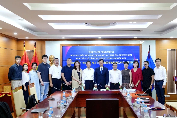 VOV tiếp đoàn Nhật báo Quảng Tây và Nhật báo Phương Nam, định hướng hợp tác mới