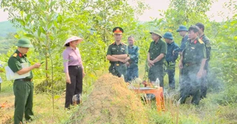 Xác minh ngôi mộ nghi của liệt sĩ được chôn cất hơn nửa thế kỷ trước