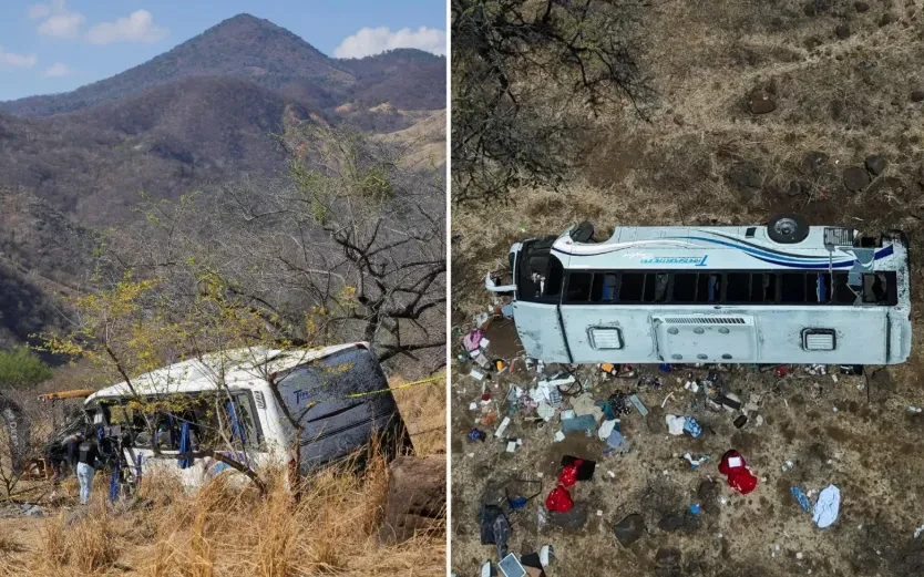 Xe bus lao khỏi đường cao tốc ở Mexico, ít nhất 11 người tử vong Xe bus lao khỏi đường cao tốc ở Mexico, ít nhất 11 người tử vong