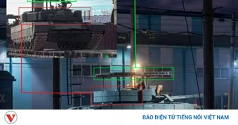 Xe tăng Nga T-80BVM mang “giáp 360 độ” đối phó UAV