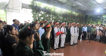Xúc động ngày trở về của liệt sĩ sau 54 năm nằm lại chiến trường