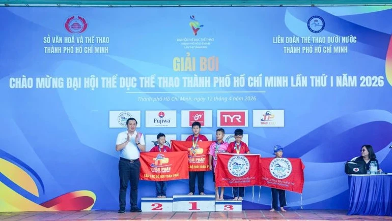 136 vận động viên tham dự Giải Bơi chào mừng Đại hội Thể dục Thể thao Thành phố Hồ Chí Minh 136 vận động viên tham dự Giải Bơi chào mừng Đại hội Thể dục Thể thao Thành phố Hồ Chí Minh