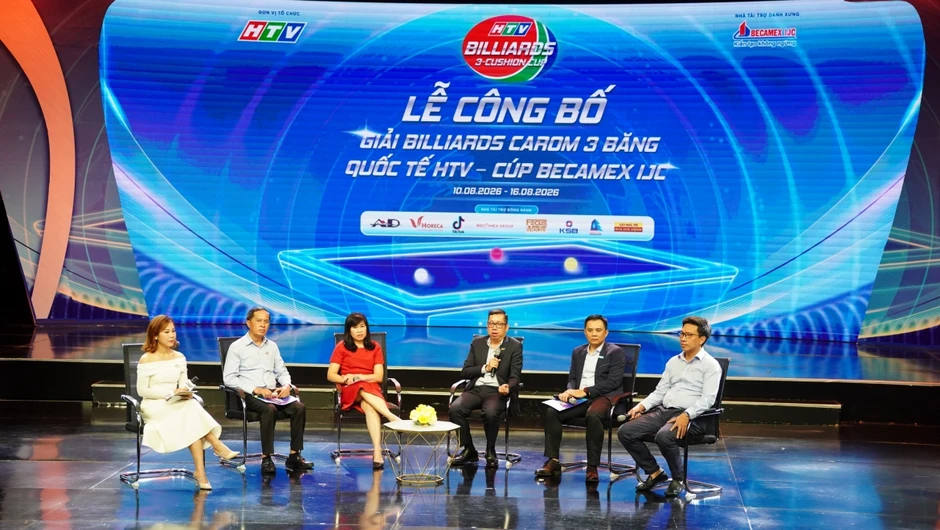 250 cơ thủ tranh tài tại Giải Billiards Carom 3 băng Quốc tế HTV 2026