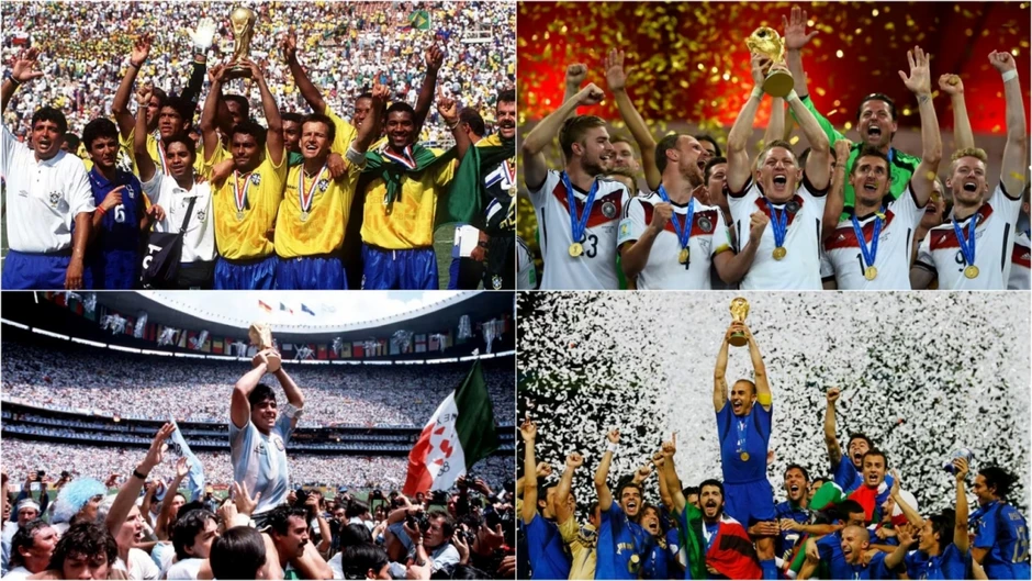 Bảng xếp hạng các đội tuyển vô địch World Cup nhiều nhất lịch sử Bảng xếp hạng các đội tuyển vô địch World Cup nhiều nhất lịch sử