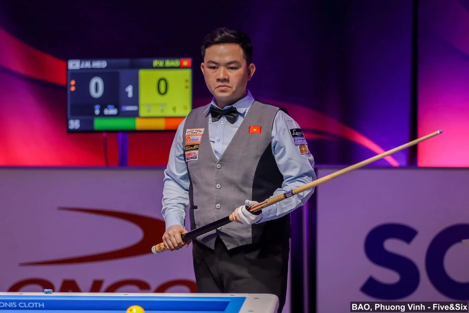 Bao Phương Vinh không thể vô địch billiards thế giới đầy đáng tiếc Bao Phương Vinh không thể vô địch billiards thế giới đầy đáng tiếc