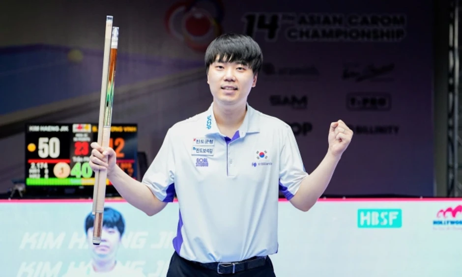 Bao Phương Vinh về nhì carom 3 băng châu Á