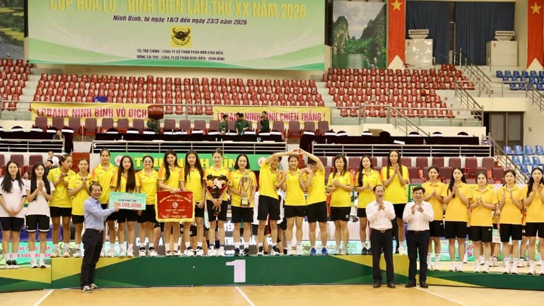 Bế mạc Giải bóng chuyền cúp Hoa Lư-Bình Điền năm 2026 Bế mạc Giải bóng chuyền cúp Hoa Lư-Bình Điền năm 2026