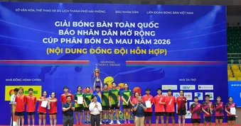 Bệ phóng thúc đẩy phong trào bóng bàn