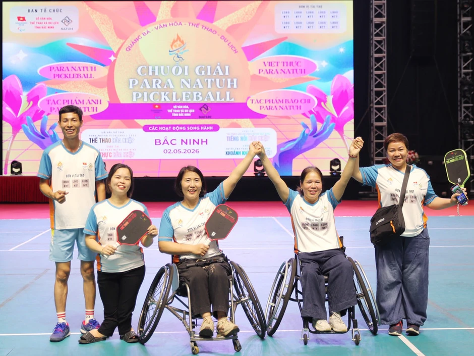 Bộ đôi Văn Được-Phương Thảo giành giải Nhất Para Natuh Pickleball Bắc Ninh 2026 Bộ đôi Văn Được-Phương Thảo giành giải Nhất Para Natuh Pickleball Bắc Ninh 2026