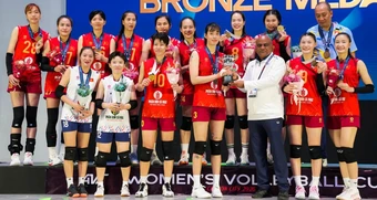 Bóng chuyền nữ Việt Nam thắng áp đảo, giành hạng 3 AVC Nations Cup