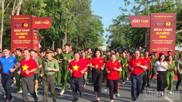 Cần Thơ hưởng ứng “Ngày chạy Olympic: Vì sức khỏe toàn dân - Vì an ninh Tổ quốc”