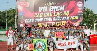 Câu lạc bộ bóng chày Công an nhân dân giành ngôi Á quân giải vô địch quốc gia 2026