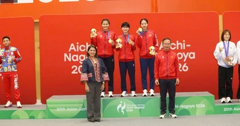 Cầu mây nữ Việt Nam đoạt Huy chương vàng