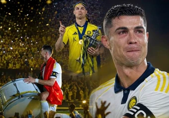 Chùm ảnh "King Ronaldo" lên ngôi ở Saudi Arabia