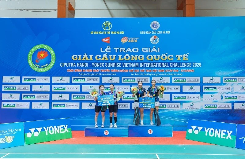Chung kết giải cầu lông quốc tế Ciputra Hanoi 2026