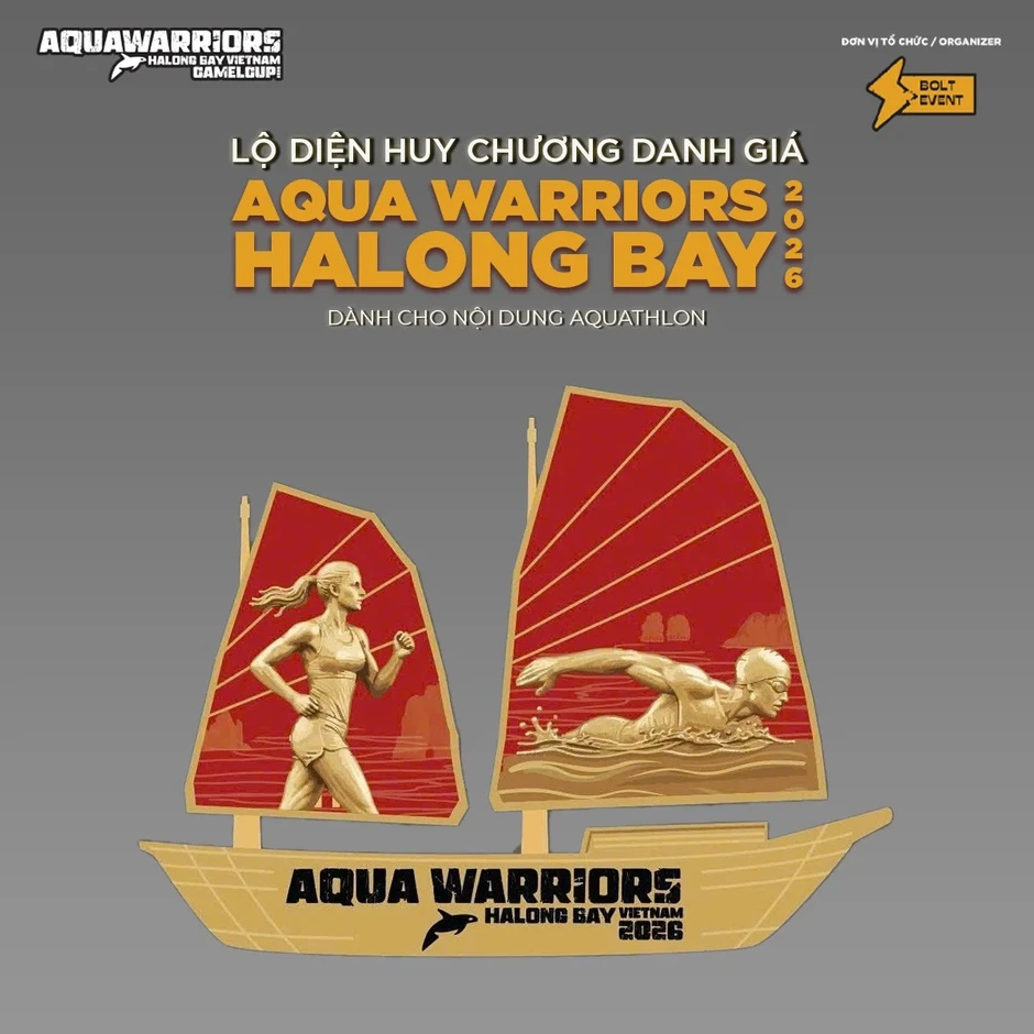 Công bố bộ vật phẩm finisher dành cho vận động viên tại Aqua Warriors Halong Bay 2026 - Camel Cup Công bố bộ vật phẩm finisher dành cho vận động viên tại Aqua Warriors Halong Bay 2026 - Camel Cup