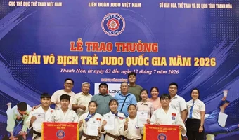 Đoàn Thành phố Hồ Chí Minh giữ vững vị thế số một tại Giải vô địch trẻ Judo quốc gia 2026