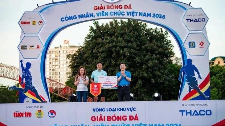 Đội Công đoàn Ngân hàng Việt Nam vô địch Giải bóng đá công nhân, viên chức Việt Nam 2026 khu vực phía bắc Đội Công đoàn Ngân hàng Việt Nam vô địch Giải bóng đá công nhân, viên chức Việt Nam 2026 khu vực phía bắc