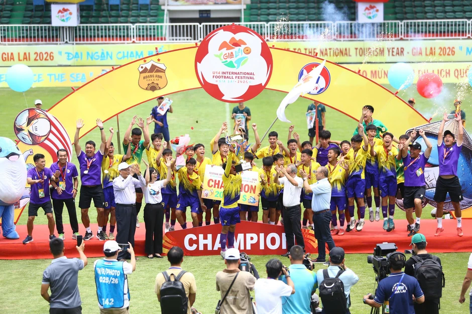 Festival Bóng đá Quốc tế U14 Gia Lai 2026: Hành trình đăng quang của U14 Hà Nội Festival Bóng đá Quốc tế U14 Gia Lai 2026: Hành trình đăng quang của U14 Hà Nội