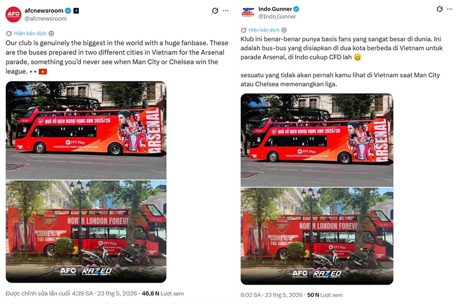 FPT Play cùng fan Arsenal ăn mừng cúp vô địch Ngoại Hạng Anh FPT Play cùng fan Arsenal ăn mừng cúp vô địch Ngoại Hạng Anh