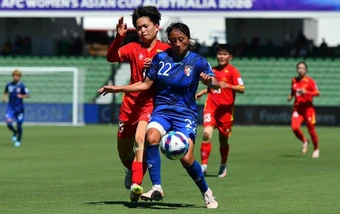Giải bóng đá nữ châu Á 2026: Đội tuyển Việt Nam trắng tay trước Đài Bắc Trung Hoa