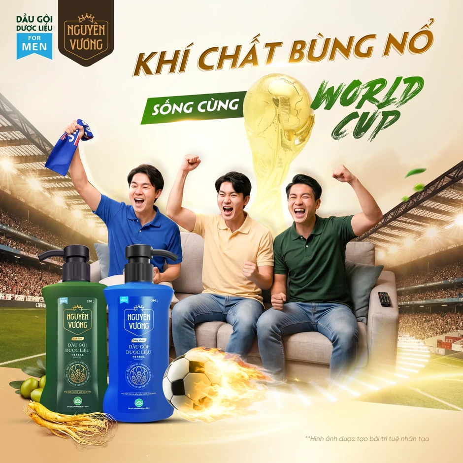 Giải pháp sạch gàu, hết ngứa, tóc mềm mượt cho phái mạnh thoải mái tận hưởng World Cup Giải pháp sạch gàu, hết ngứa, tóc mềm mượt cho phái mạnh thoải mái tận hưởng World Cup