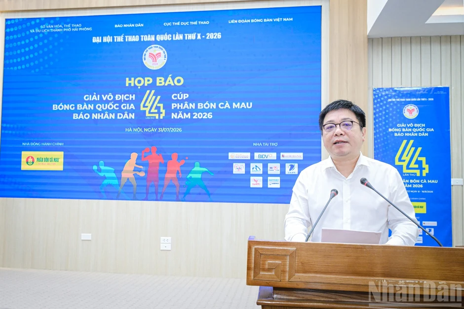 Giải vô địch bóng bàn quốc gia Báo Nhân Dân lần thứ 44 tranh Cúp Phân bón Cà Mau năm 2026 Giải vô địch bóng bàn quốc gia Báo Nhân Dân lần thứ 44 tranh Cúp Phân bón Cà Mau năm 2026
