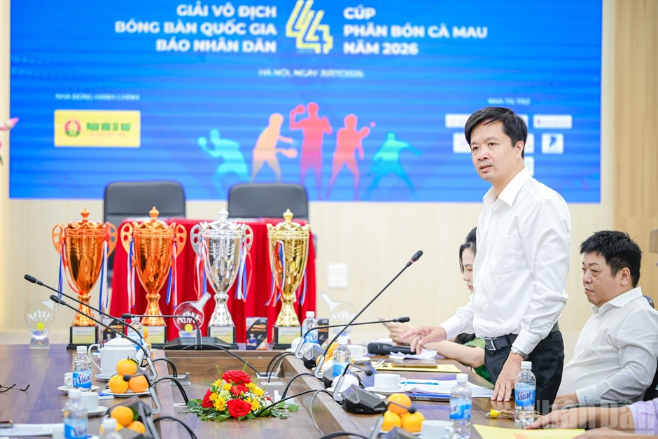Giải vô địch bóng bàn quốc gia Báo Nhân Dân lần thứ 44 tranh Cúp Phân bón Cà Mau năm 2026 Giải vô địch bóng bàn quốc gia Báo Nhân Dân lần thứ 44 tranh Cúp Phân bón Cà Mau năm 2026