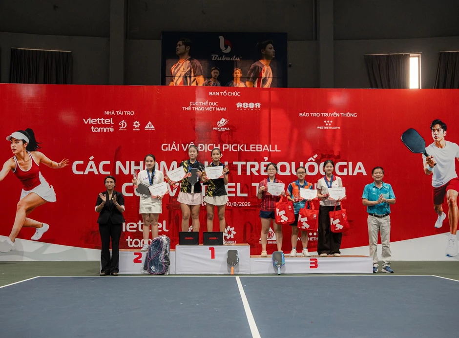 Giải Vô địch Pickleball các nhóm tuổi trẻ quốc gia 2026: Cơ hội để thế hệ tài năng trẻ vươn ra quốc tế Giải Vô địch Pickleball các nhóm tuổi trẻ quốc gia 2026: Cơ hội để thế hệ tài năng trẻ vươn ra quốc tế