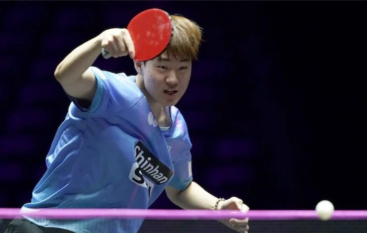 Hàn Quốc thắng sốc Trung Quốc ở Giải vô địch bóng bàn thế giới Hàn Quốc thắng sốc Trung Quốc ở Giải vô địch bóng bàn thế giới