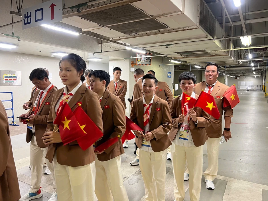 Hình ảnh đoàn Thể thao Việt Nam trong lễ khai mạc Asiad 20 Hình ảnh đoàn Thể thao Việt Nam trong lễ khai mạc Asiad 20
