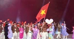 Hình ảnh đoàn Thể thao Việt Nam trong lễ khai mạc Asiad 20