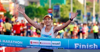Hoàng Nguyên Thanh, Phạm Thị Hồng Lệ vô địch 42,195km Giải marathon quốc gia 2026