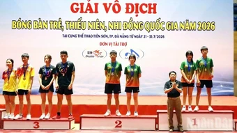 Lâm Đồng đoạt nhiều huy chương tại Giải vô địch bóng bàn trẻ quốc gia năm 2026