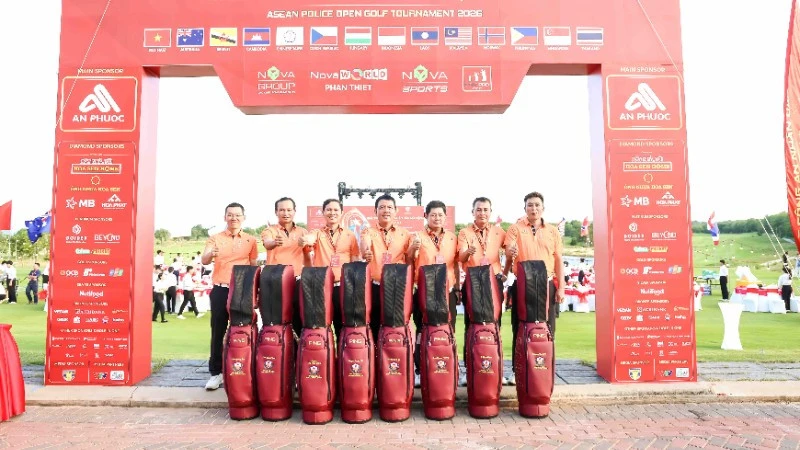 Lâm Đồng: Đội Cảnh sát Hoàng gia Malaysia đứng đầu Giải Golf Cảnh sát các nước ASEAN mở rộng