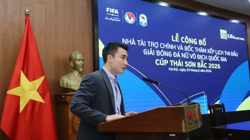 Lễ công bố nhà tài trợ chính và bốc thăm xếp lịch thi đấu Giải Bóng đá nữ Vô địch quốc gia 2026 Lễ công bố nhà tài trợ chính và bốc thăm xếp lịch thi đấu Giải Bóng đá nữ Vô địch quốc gia 2026